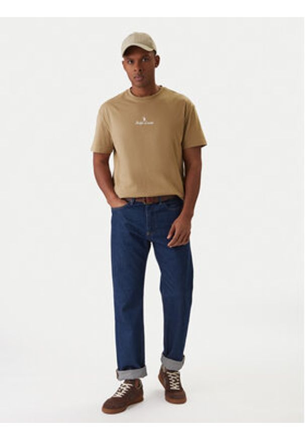Polo Ralph Lauren T-Shirt 710981370005 Beżowy Classic Fit. Typ kołnierza: polo. Kolor: beżowy. Materiał: bawełna