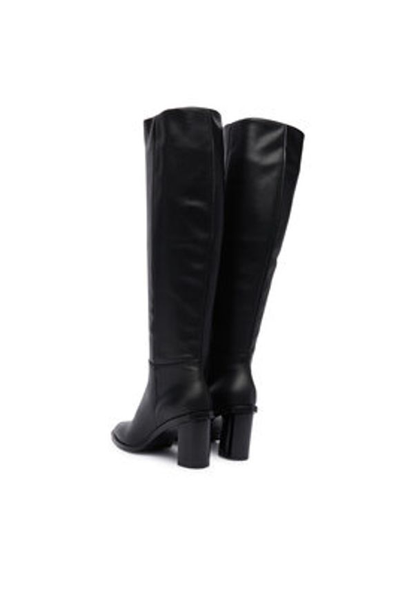 Max Mara Kozaki 25247962926 Czarny. Kolor: czarny. Materiał: skóra