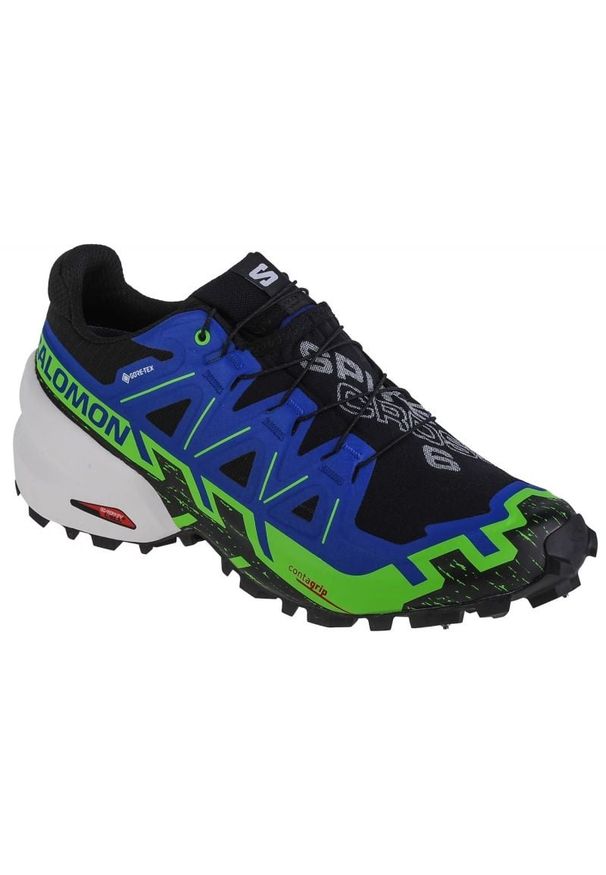 salomon - Buty do biegania Salomon Spikecross 6 Gtx M 472687 niebieskie. Zapięcie: sznurówki. Kolor: niebieski. Materiał: materiał, tkanina, syntetyk, guma. Szerokość cholewki: normalna