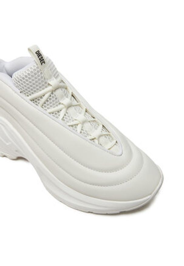 Diesel Sneakersy S-D-Runner X Y03440 P6691 T1003 Biały. Kolor: biały. Materiał: skóra