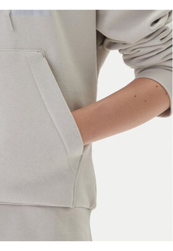 Adidas - adidas Bluza Holiday Metallic Graphic JM4428 Beżowy Regular Fit. Kolor: beżowy. Materiał: syntetyk, bawełna