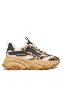 Steve Madden Sneakersy Possessionl-E SM19000123 Brązowy. Kolor: brązowy. Materiał: skóra