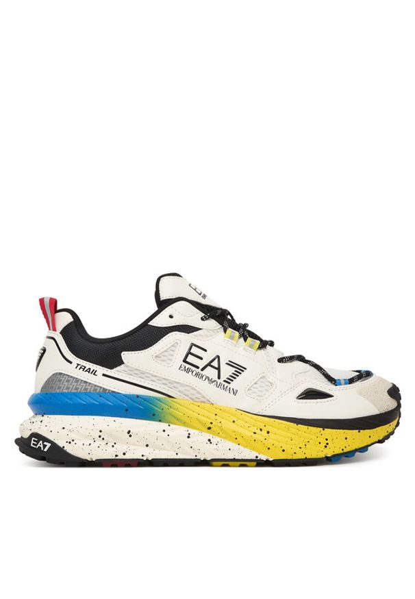 EA7 Emporio Armani Sneakersy 7X000602 AF10181 MZ701 Kremowy. Kolor: kremowy. Materiał: skóra