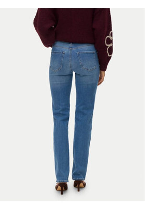 Vero Moda Jeansy Flash 10306823 Niebieski Straight Fit. Kolor: niebieski
