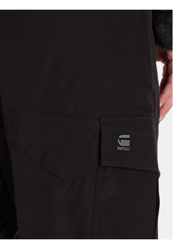 G-Star RAW - G-Star Raw Spodnie materiałowe Cargo 3D D27022-D909 Czarny Boyfriend Fit. Kolor: czarny. Materiał: syntetyk