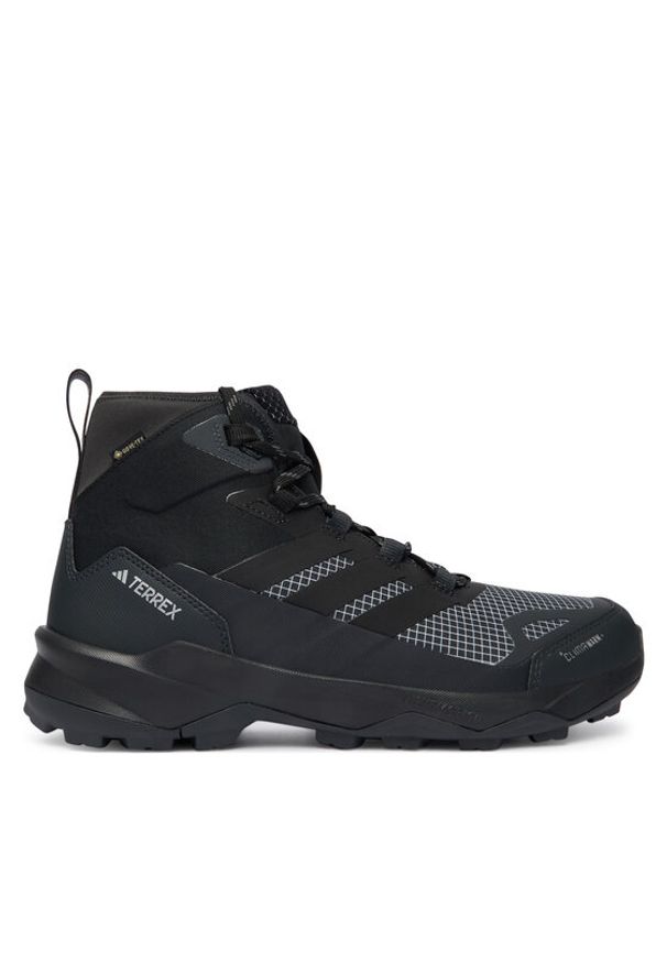 Adidas - adidas Trekkingi Terrex Skychaser AX5 Mid GORE-TEX CLIMAWARM+ JQ2205 Czarny. Kolor: czarny. Materiał: materiał. Technologia: ClimaWarm (Adidas). Model: Adidas Terrex. Sport: turystyka piesza