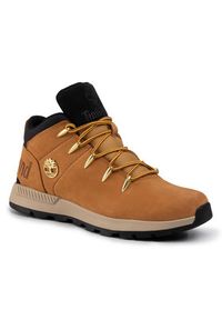 Timberland Sneakersy Sprint Trekker Mid TB0A1XVQ2311 Brązowy. Kolor: brązowy. Materiał: nubuk, skóra. Sport: bieganie