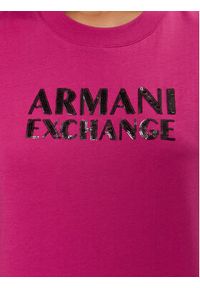 Armani Exchange T-Shirt XW000060 AF10354 UA256 Różowy Regular Fit. Kolor: różowy. Materiał: bawełna #3