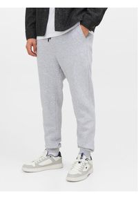 Jack & Jones - Jack&Jones Spodnie dresowe Gordon 12249274 Szary Regular Fit. Kolor: szary. Materiał: syntetyk