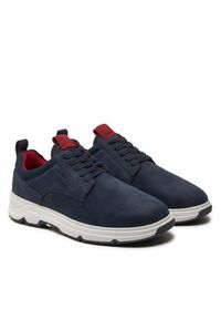 TOMMY HILFIGER - Tommy Hilfiger Sneakersy Nubuck Mix Hybrid Shoe FM0FM05092 Granatowy. Kolor: niebieski. Materiał: skóra, nubuk #4