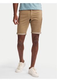 Petrol Industries Szorty jeansowe M-ROS-SHO005 Biały Slim Fit. Kolor: biały. Materiał: bawełna