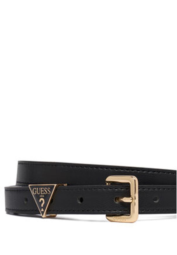 Guess Pasek Damski BW9323 P6120 Czarny. Kolor: czarny. Materiał: skóra