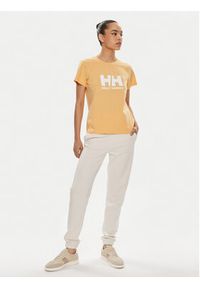 Helly Hansen T-Shirt W Hh Logo T-Shirt 2.0 34465 Pomarańczowy Regular Fit. Kolor: pomarańczowy. Materiał: bawełna