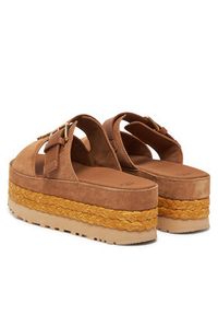 Ugg Klapki W Aubrey Slide 1167451 Brązowy. Kolor: brązowy. Materiał: zamsz, skóra #6
