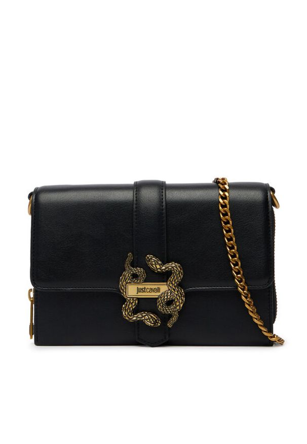 Just Cavalli Torebka 80RA5PA6 ZSA89 Czarny. Kolor: czarny. Materiał: skórzane