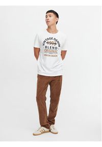 Blend T-Shirt 20715749 Biały Regular Fit. Kolor: biały. Materiał: bawełna