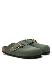 Birkenstock Klapki Boston Bb Shearling Leoi 1028061 Zielony. Kolor: zielony. Materiał: skóra #5