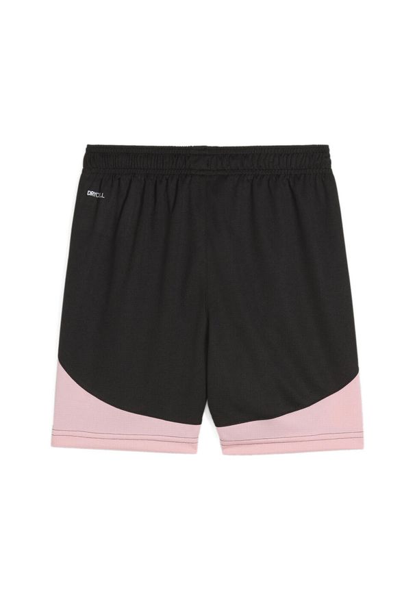 Puma - Młodzieżowe szorty Palermo F.C. PUMA Black Team Light Pink. Kolor: czarny, różowy, wielokolorowy. Sport: piłka nożna
