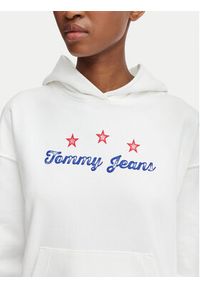 Tommy Jeans Bluza Star Novelty DW0DW23484 Biały Boxy Fit. Kolor: biały. Materiał: bawełna #2