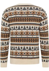 Mustang - MUSTANG EMIL C NORWAY MĘSKI SWETER PASKI CARBON 1014438 4135. Wzór: paski #8