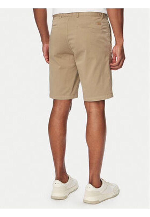 BOSS Szorty materiałowe Chino 50536723 Brązowy Slim Fit. Kolor: brązowy. Materiał: bawełna