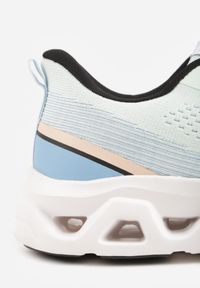 Renee - Niebieskie Siateczkowe Buty Sportowe na Podeszwie z Otworami Quilvia. Okazja: na co dzień. Kolor: niebieski. Materiał: materiał #3