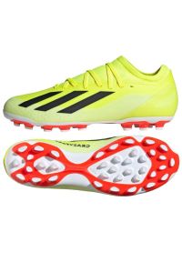 Adidas - Buty adidas X Crazyfast League 2G/3G M IF0677 żółte. Kolor: żółty. Materiał: materiał, syntetyk. Szerokość cholewki: normalna #2