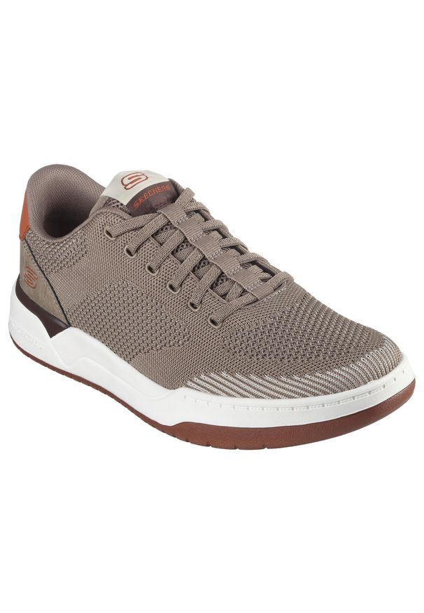 skechers - Buty Mężczyzna Skechers Corliss Dorset brązowy. Kolor: brązowy. Materiał: tkanina, syntetyk