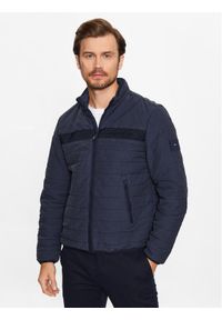 TOMMY HILFIGER - Tommy Hilfiger Kurtka przejściowa MW0MW31638 Granatowy Regular Fit. Kolor: niebieski. Materiał: syntetyk