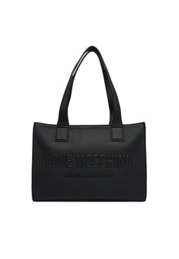 Love Moschino - LOVE MOSCHINO Torebka JC4045PP1OLE0000 Czarny. Kolor: czarny. Materiał: skórzane