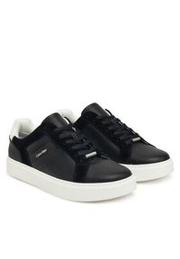 Calvin Klein Sneakersy Classic Cupsole Laceup Tape Lth YM0YM01430 Czarny. Kolor: czarny. Materiał: skóra #3