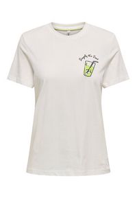 only - ONLY T-Shirt Kita 15349150 Biały Regular Fit. Kolor: biały. Materiał: bawełna #8