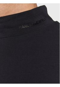 Karl Lagerfeld - KARL LAGERFELD Longsleeve 755031 524221 Granatowy Slim Fit. Typ kołnierza: dekolt w karo. Kolor: niebieski. Materiał: bawełna. Długość rękawa: długi rękaw #5