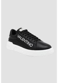 Valentino by Mario Valentino - VALENTINO Czarne sneakersy REY LACE-UP. Kolor: czarny