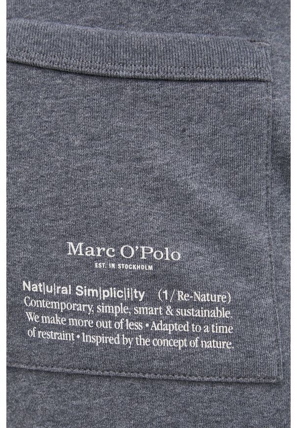 Marc O'Polo - Spodnie bawełniane. Kolor: szary. Materiał: bawełna