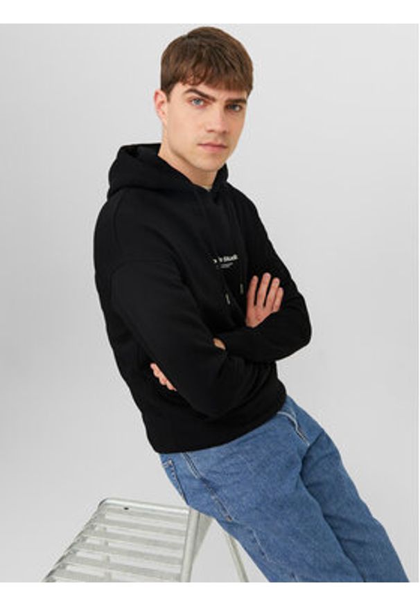 Jack & Jones - Jack&Jones Bluza Vesterbro 12241687 Czarny Relaxed Fit. Kolor: czarny. Materiał: bawełna