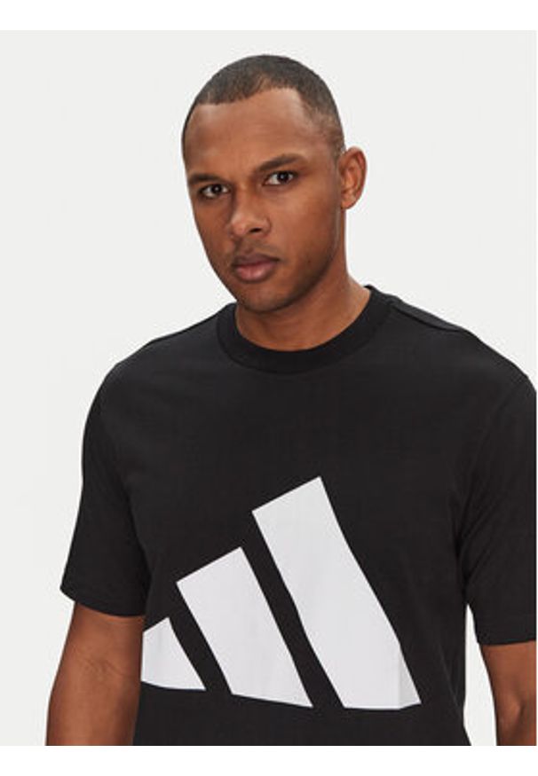 Adidas - adidas T-Shirt Essentials Big Logo JE8945 Czarny Regular Fit. Kolor: czarny. Materiał: bawełna