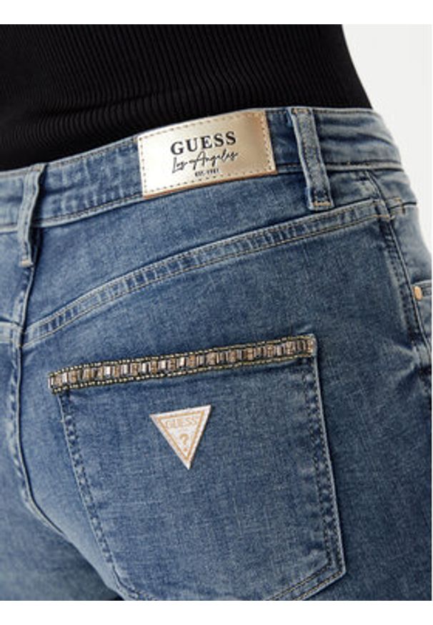 Guess Jeansy W5RA15D5L72 Niebieski Straight Fit. Kolor: niebieski