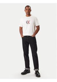 Calvin Klein Jeans T-Shirt 2Tone Graphic LV14RE829G Biały Regular Fit. Kolor: biały. Materiał: bawełna #3