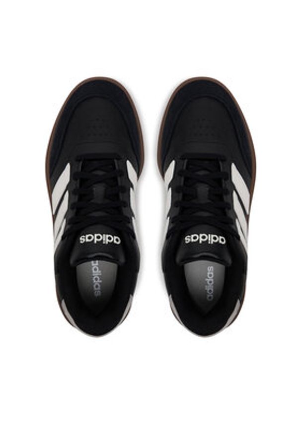 Adidas - adidas Sneakersy Courtblock JP9640 Czarny. Kolor: czarny. Materiał: skóra