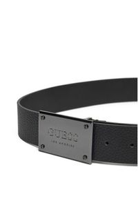 Guess Pasek Męski BMGRTU P5140 Czarny. Kolor: czarny. Materiał: skóra