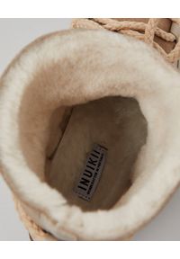 Inuikii - INUIKII - Beżowe zamszowe śniegowce. Okazja: na co dzień. Kolor: brązowy. Materiał: zamsz. Styl: casual, sportowy #2