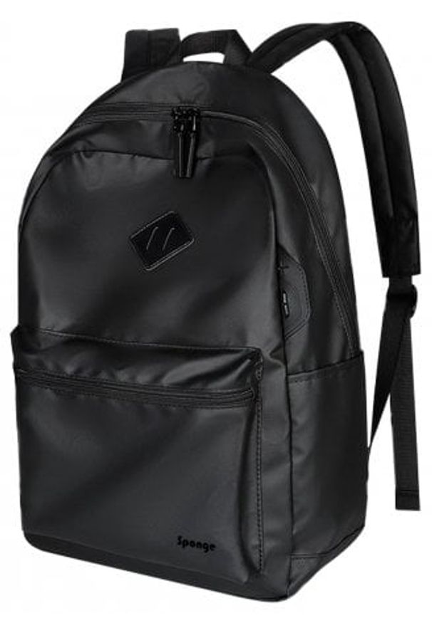 MiniMu - Sponge Street kuprinė, 15,4" su USB jungtimi, juoda. Styl: street