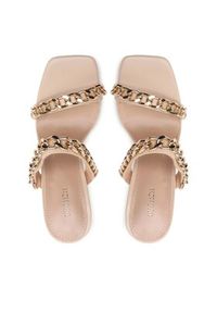 DeeZee Klapki FA21085-9 Beżowy. Kolor: beżowy. Materiał: skóra #5