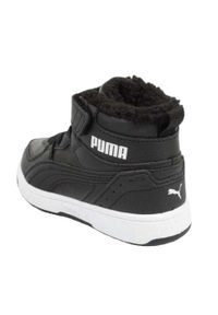 Puma - Dziecięce/Młodzieżowe Rebound Joy Ecological Leather High Cut Trainers. Kolor: czarny. Sport: turystyka piesza