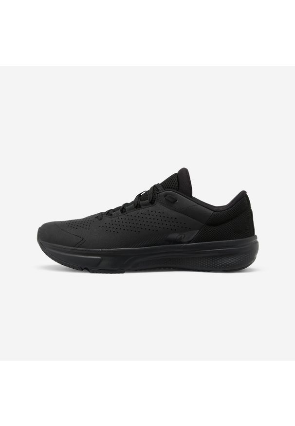 Decathlon - Buty sportowe męskie Essential Icon. Kolor: czarny. Materiał: syntetyk, kauczuk. Szerokość cholewki: normalna. Sport: fitness