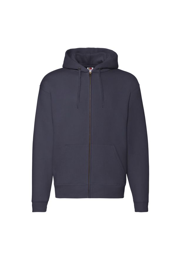 FRUIT OF THE LOOM - Bluza Męska Premium Z Pełnym Zamkiem Błyskawicznym. Kolor: niebieski