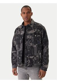 Karl Lagerfeld Jeans Kurtka jeansowa B1M14033 Szary Regular Fit. Kolor: szary. Materiał: bawełna #1