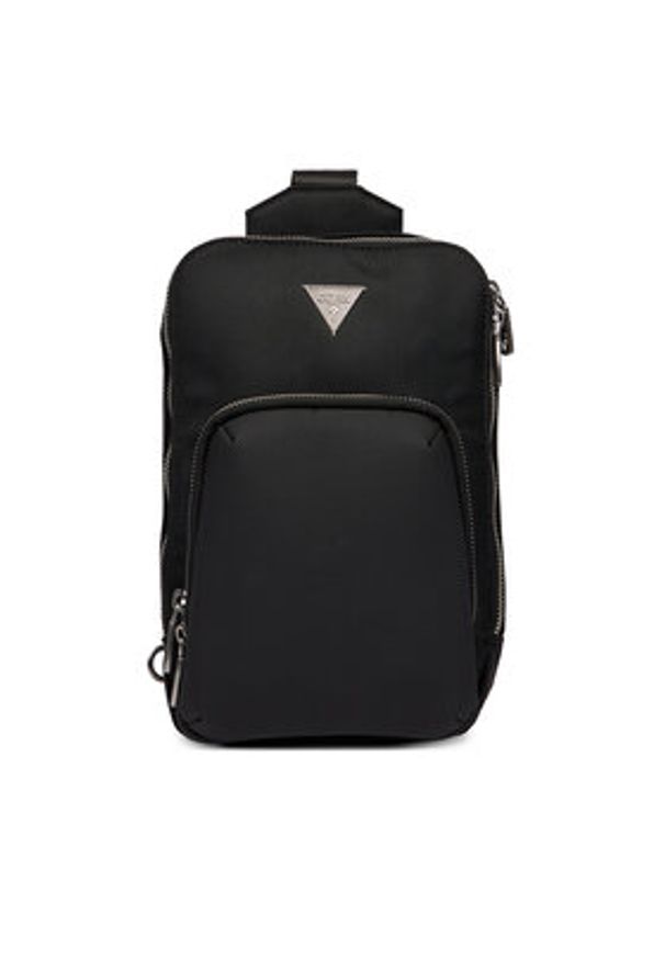 Guess Saszetka HMBEHN P5426 Czarny. Kolor: czarny. Materiał: materiał