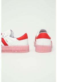 adidas Originals - Buty skórzane Sambarose. Nosek buta: okrągły. Zapięcie: sznurówki. Kolor: biały. Materiał: skóra. Obcas: na platformie